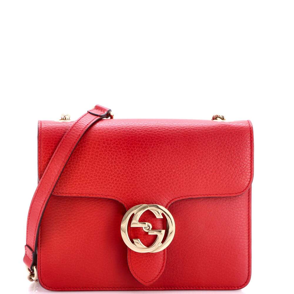 Gucci Interlocking Shoulder Bag Leather #348301G88B